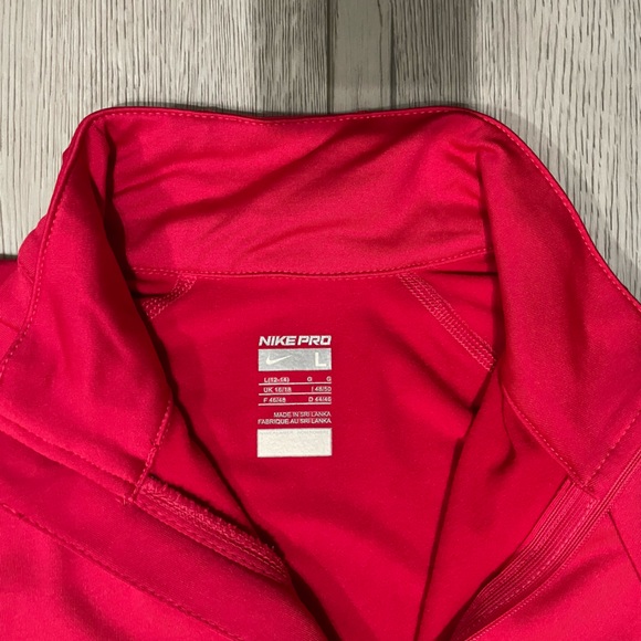 Nike Pro Red Long Sleeve Shirt - Picture 5 of 6